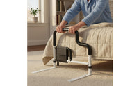 Fall Protection Stand Assist Bed Rail Anti-Slip Grip Adjustable Bed Safety Handle Installation-Tool-Tool-Less for Disabled Women