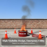 High Temperature Resistant Fire Drill Barrel Heavy Duty Incinerate Barrel Long-Lasting Incinerator Drum Multi-Purpose for Homeowners, Gardeners, Property Managers, Incineration, Farm, Backyard