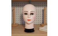 Blow Molded Plastic Head Model Lightweight Home Decor Stable Base for Salon Workers