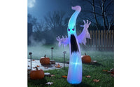 Spooky Halloween Inflatable Ghost Waterproof Ghost with Color-Changing Lights Oversized Yard Decoration Scary for Garden