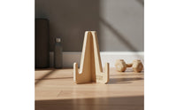 Wooden Stand Freestanding Triangular Stand Natural Wood Compact for Home Gym, Fitness Studio