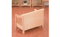 Wooden Dollhouse Bed Cute Dollhouse Bed with Headboard Sturdy Cot for Diorama