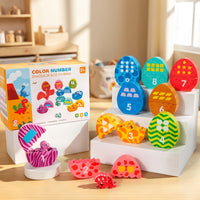 Educational Egg Matching Game Educational Number Matching Eggs Fine Motor Skills Dinosaur Egg Toy Interactive for Toddlers, Preschool