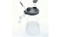 Spraying Instrument Cleaning Pot Translucent Spraying Instrument Cleaning Pot with Holder Screw-on Container for Model Builders, Hobby Painters