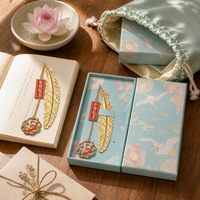 Feather Bookmark with Inspirational Message for Students, Graduation Gift