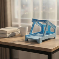 Angled Thermal Printer Stand Elevated Waybill Box Holder Space Efficient Plastic Stand with Sloped Platform Anti-Slip for Shipping Stations