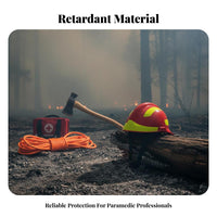 Retardant Firefighter Helmet Collision Resistant F2 Rescue Helmet Shock Absorbing Emergency Rescue Hard Hat Night Reflective Design for Firefighters, Firefighting, Accident Sites, Outdoor Operations
