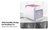 Cools and Humidifies Desktop Air Cooler Humidifier Function Mini Evaporative Cooler Portable for Office Workers, Students, Dorm Room