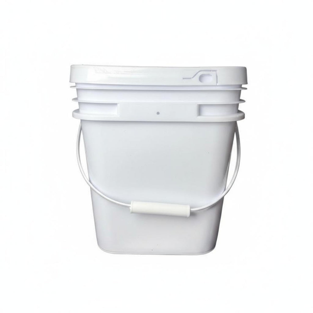 20L Square Pail Long-Lasting PP Material Square Pail with Lid Stackable Storage Pail Thickened Bottom Sturdy Duty Pail with Lid