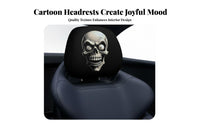 Car Headrest Cover Decorative Funny Car Headrest Stain-Resistant Resistant for Drivers, Families, Automobile, Daily Commute, Road Trips