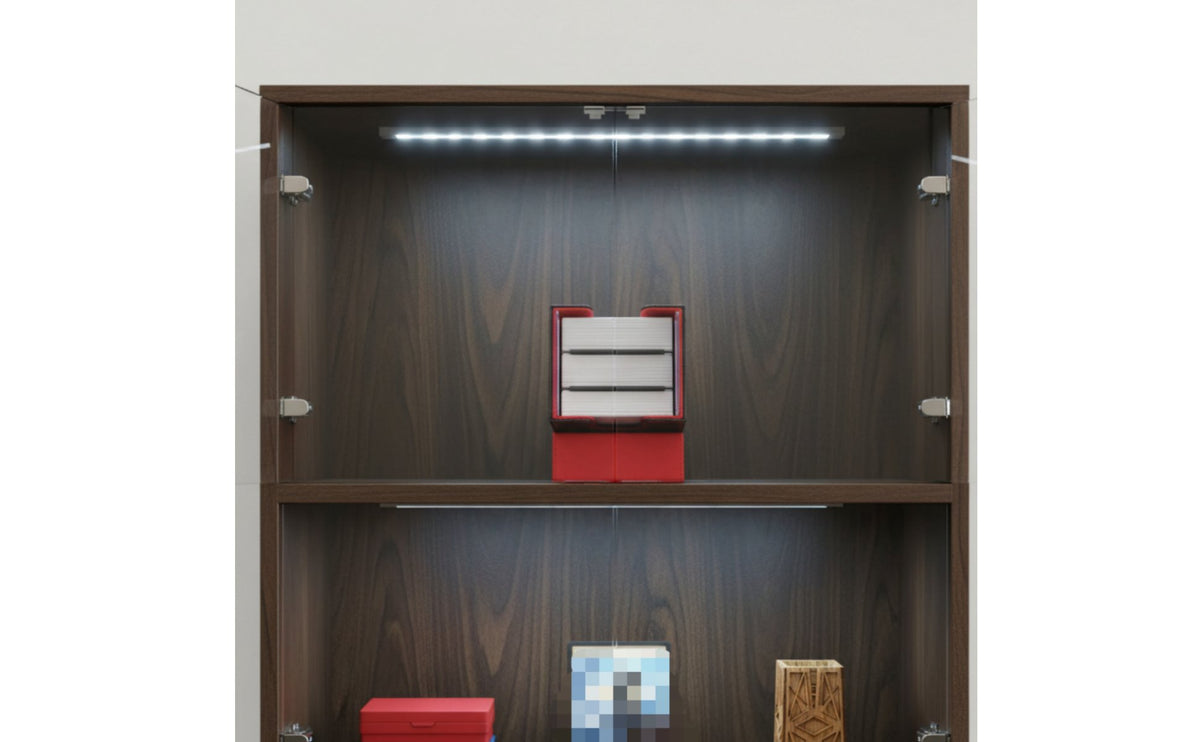 100+ Card Storage Box Secure Closure Card Deck Box with Display Window PU Leather Deck Case Waterproof Exterior for Travel