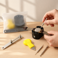 5-in-1 Watch Repair Tool Kit with Case Opener and Adjuster
