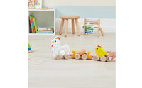 Educational Wooden Duck Pull Toy Parent-Child Interaction Pull-Along Duck Toy Motor Skill Development Screen-Unplugged Play for Toddlers, Babies