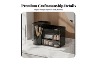 Space Saving Rotating Makeup Organizer Large Capacity 360 Rotating Cosmetic Organizer Multi-Compartment for Women, Teenagers, Desktop