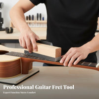 Handled Design Fret End Beveling File Ergonomic Handle Guitar Fret Beveling File Professional Grade for Guitarists, Fretwork, Workshop, Home