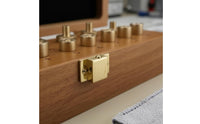 10 Pieces Keyboard Tuning Weights Wooden Case Instrument Tuning Weights Laboratory Weight Set Latch Closure