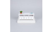 Dollhouse TV Cabinet Fine Details 1:12 Size Media Console Functional Design Miniature TV Cabinet for Collectors, Dioramas