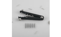 Sturdy Steel Alloy Coil Bar Pliers Adjustable V-Shaped Coil Bar Tool Interchangeable Tips Watch Band Removal Tool Includes Storage Case for Watchmakers