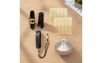 Saxophone Accessory Bundle Adjustable Saxophone Practice Set Mouthpiece with Cap Easy to Use Instrument Parts Sturdy