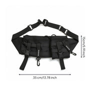 Utility Chest Pack with Strapping Adjustable Chest Rig Bag Handsunrestricted Compact for Commuting