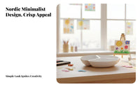 Compartment Design 3-Well Blending Dish Easy to Clean Multiple-Section Paint Holder Long-Lasting Art Supply Reusable for Students, Artists, Classroom, Home