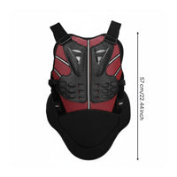 Breathable Motocross Shock Resistant Motocross Chest Protector Shockproof Motorcycle Protective Gear Vest Adjustable Straps for Terrain-Terrain