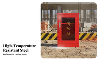 Weather Resistant Fire Equipment Storage Station Sturdy and Long-Lasting Construction Site Fire Station Large Capacity Outdoor Emergency Action Cabinet Stable Base for Safety Managers, Warehouse Personnel, Factories, Warehouses, Parking Garages