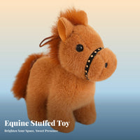 Year of the Horse Symbol Cute Design Soft Horse Keychain Soft Equine Bag Decoration PP Cotton Filling Stuffed Equine Bag