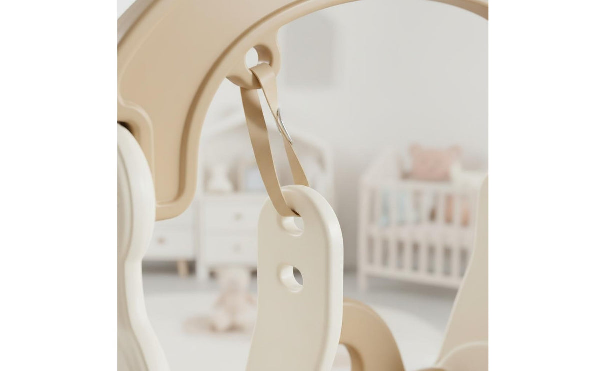 Easy Assembly Indoor Baby Swing Stable Design Plastic Toddler Swing Chair Gently Contoured Rounded Edges Kids' Play Equipment Non-Slip Base for Playroom