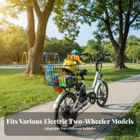 Large Capacity Waterproof Helmet Storage Box Easy Installation Electric Scooter Storage Box Universal Mounting for Commuting, Outdoor Travel