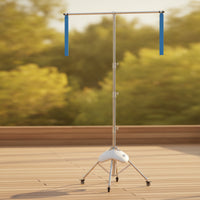 Badmintons Training Stand Adjustable Height Badmintons Practice Pole with Base Telescopic for Solo Trainers, Backyard, Court, Gymnasium