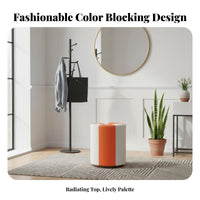adaptable Small Round Upholstered Pouf Space-Saving Stool Comfortable padding Footstool long-finaling for Children, Families, Entryway, Living Room, Bedroom, Nursery