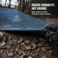 PE Ground Tarp for Outdoor Camping Tent, Thickened Waterproof Picnic Mat, Beach Blanket, Tent Footprint
