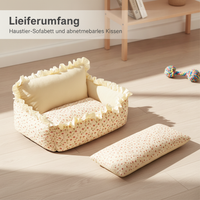 All-Season Thickened Warm Pet Sofa Bed for Cats and Small to Medium Dogs