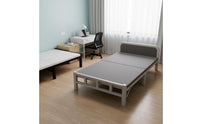 Folding Bed Foldable Single Folding Cot Space Saving Fold up Bed with Mattress for Adults, Guests, Dorm Room, Bedroom, Office