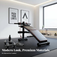 Long-Lasting Steel Frame Sit-up Dumbbell Bench Heavy Duty Home Gym Equipment Full Body Workout Strength Training Gear High-Density Foam Padding