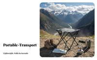 Portable Slatted foldable Table Lightweight Camping gear Foldable Design Outdoor Furniture Multi-Functional for Travelers, outdoor mealkers, outdoor meals, outdoor meal, Beach, Backyard