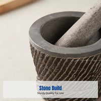 Stone Pestle, Manual Garlic Crusher, Multi-Functional Herbal Medicine Grinder, Durable Kitchen Tool