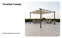 Retractable Canopy Pergola Protection Retractable Pergola Shade Cover Stable Frame Garden Gazebo Kit for Homeowners, Backyard, Poolside, Greenhouse