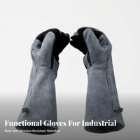 Double Layer Metalworking Gloves Leather Metalworking Gloves for Welders