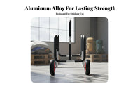 Kayak Cart Adjustable Strap Paddleboard Transport Cart Paddleboard Carrier Safeguarding Foam Padding Foldable Boat Trolley