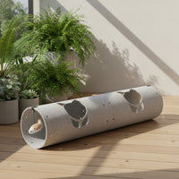 Plush Feline Tunnel Tunnel with Look-out Holes Interactive Cat Play Tunnel with Toy Indoor Noise-Absorbing for Cats, Kittens, Living Room