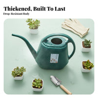 Long Spout Watering Can Large Capacity Watering Pot with Sprinkler Head Plastic Garden Waterer Wide Mouth Opening for Outdoor