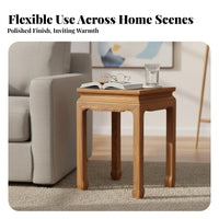 Antique Design Chinese design Square Stool space-saving Size Household Furniture Multi-Purpose Accent Seat Sturdy Construction for Tea lovers, Homeowners, Interior Decorators, Living Room, Entryway, Bedroom