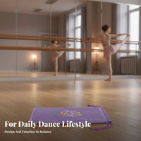 Lavender Ballet Slipper Bag Ballet Footwear Pouch Portable Dance Pouch for Ballerinas, Dancers