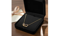 Cubic Zirconia Accents Zircon Mom Necklace Adjustable Chain Fashion Jewelry Lightweight for Mothers