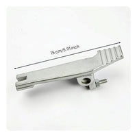 Replacement Foot Pedal Plate Metal Lever Plate with Bolt Hydraulic Control Pedal Lever Non-Slip for Maintenance Technicians