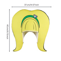 Yellow Hairpiece Headpiece Stage Prop Yellow Fuzzy Hairpiece Universal Fit Novelty Costume Hood for Halloween