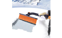 Foam Grip Car Windshield Winter Brush Black and Orange Telescopic Winter Shovel