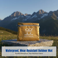 Outdoor Dining Mat, Water-Resistant Oxford Cloth Ground Sheet, Durable & Moisture-Proof, Camping, Lightweight